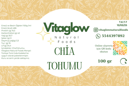 Chia Tohumu (100 gr) Chia Seeds Sağlık Tohumlar