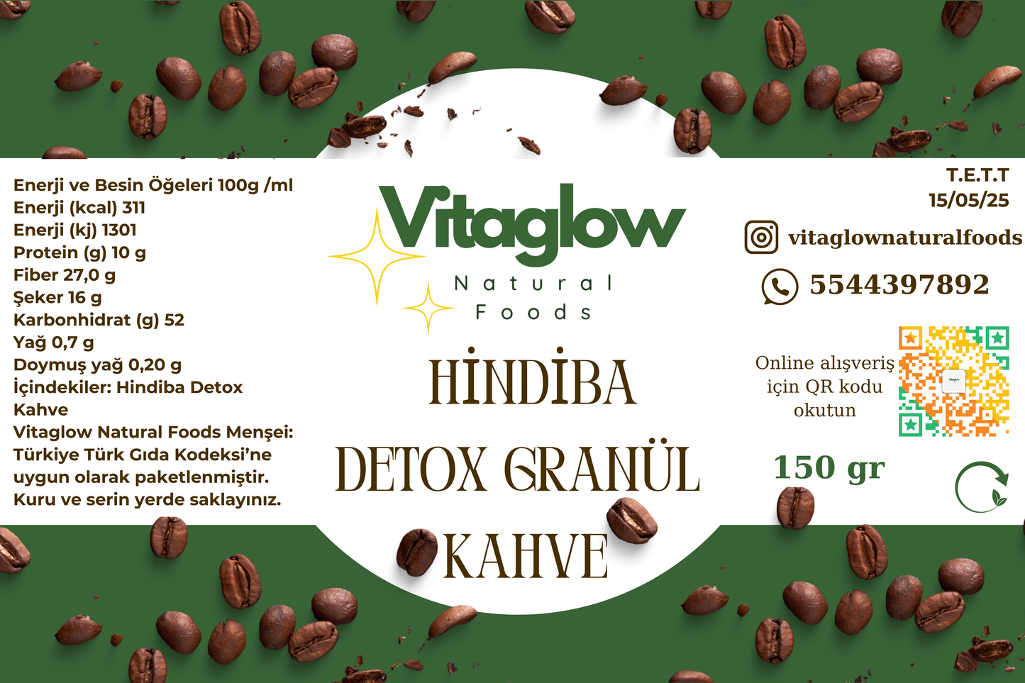 Hindiba Kahvesi Detox Kahve 150 gr