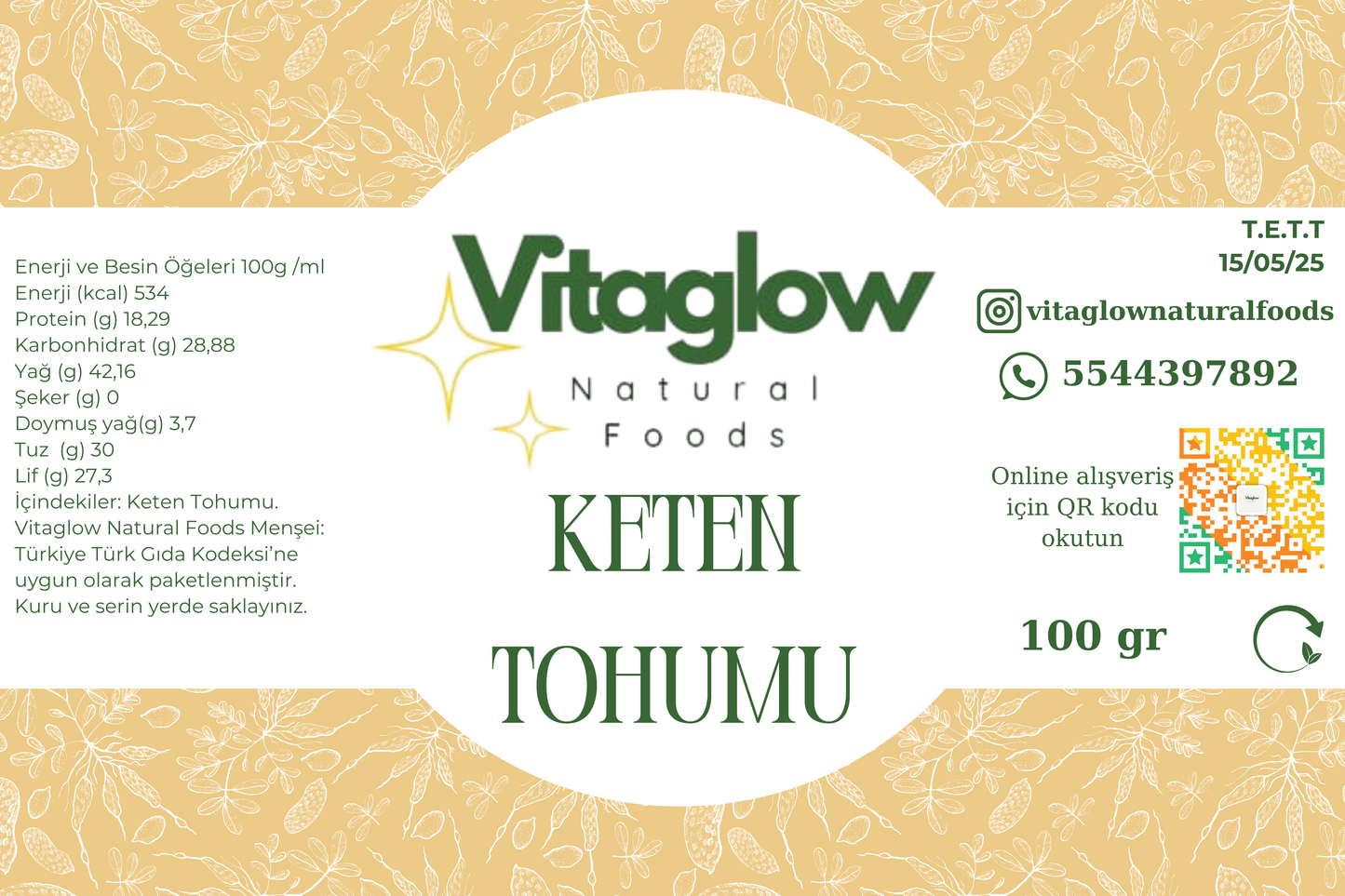 Keten Tohumu (100 gr)